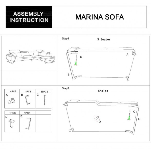 Marina Corner Sofa Image 3