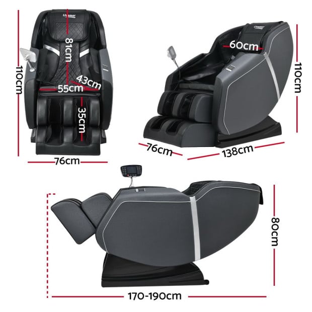 Electric Massage Chair Full Body Reclining Zero Shiatsu Heat Massager Image 2