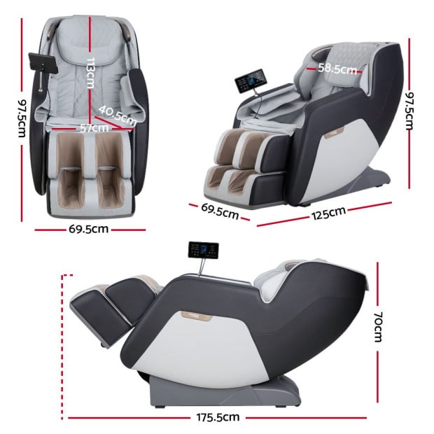 Massage Chair Electric Chairs Recliner Shiatsu Gravity Heat Massager Image 2