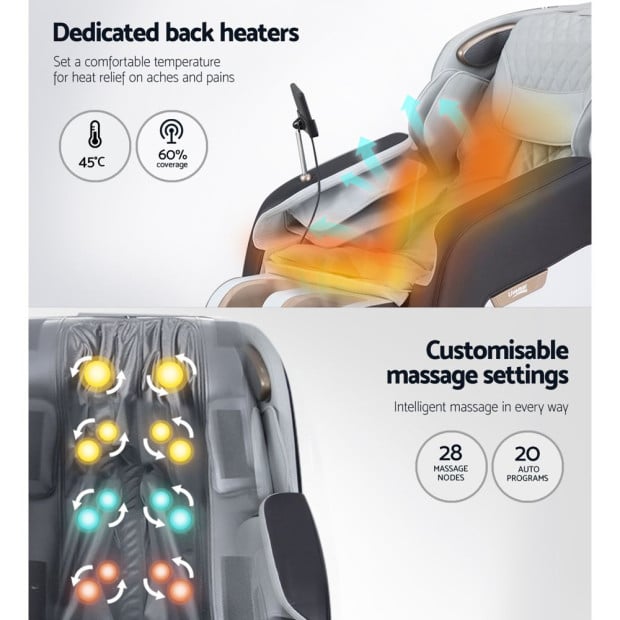Massage Chair Electric Chairs Recliner Shiatsu Gravity Heat Massager Image 5