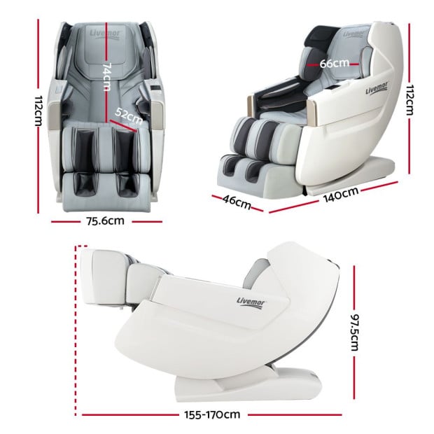Massage Chair Electric Zero Gravity Bed Recliner Kneading Massager Image 2