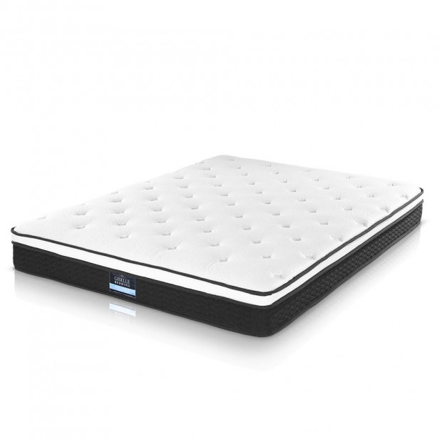 Double Size Mattress Euro Top Bed Bonnell Spring Foam 21cm