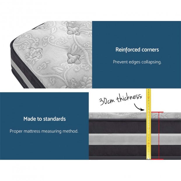 Bedding Queen Mattress Bed Size 7 Zone Pocket Spring Image 6
