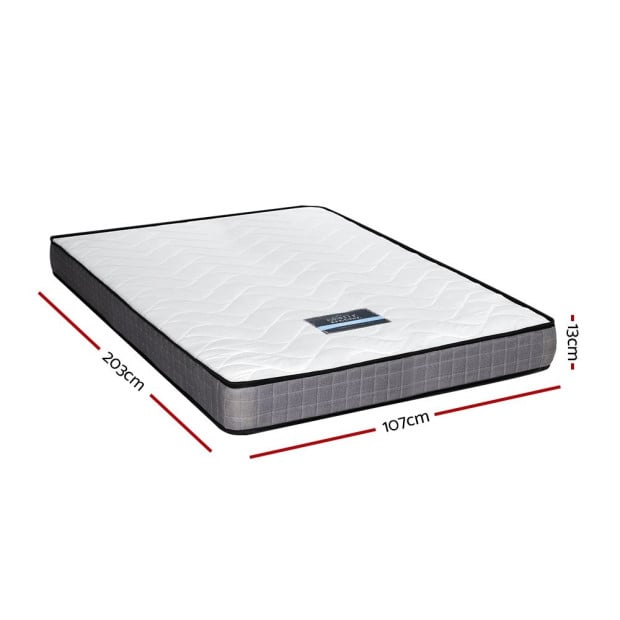 Mattress Medium Firm Mattresses Tight Top Bed Bonnel Spring 13cm Ks Image 2