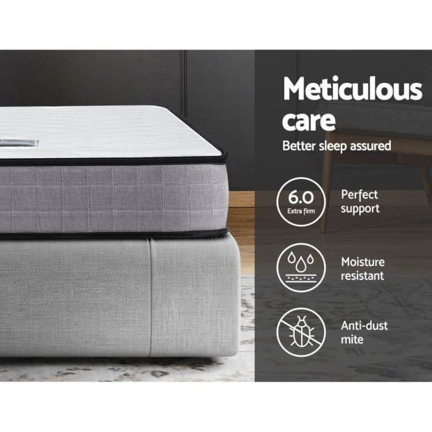 Mattress Medium Firm Mattresses Tight Top Bed Bonnel Spring 13cm Queen Image 4