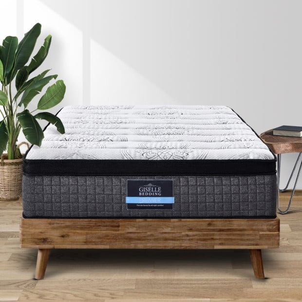 King Bed Mattress 9 Zone Pocket Spring Latex Foam Medium Firm 34cm Image 8