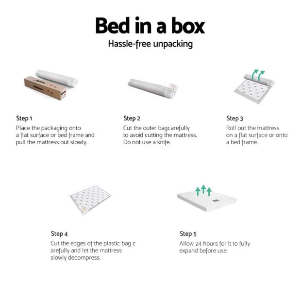 Bedding 13cm Mattress Tight Top King Single Image 6