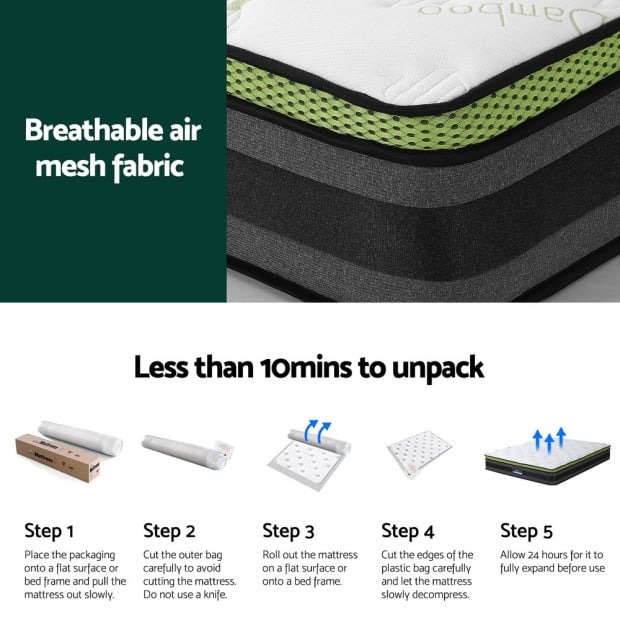 Mattress Cool Gel Foam 30cm King Image 6