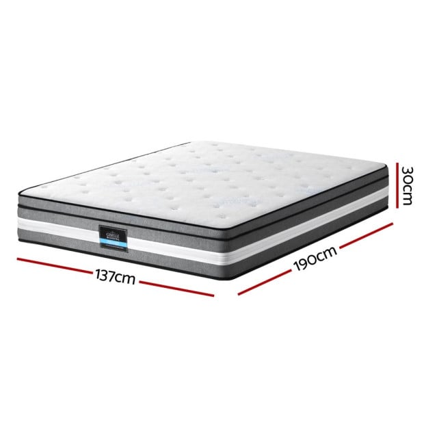 Bedding 30cm Mattress Gel Foam Pocket Spring Double Image 2