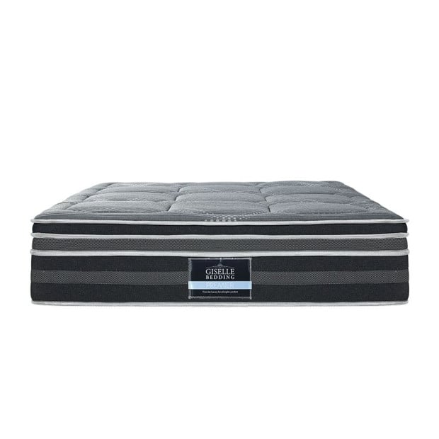 35cm King Mattress Bed 7 Zone Dual Euro Top Pocket Spring Medium Firm Image 3