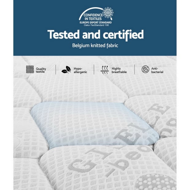 King Bed Mattress Size Extra Firm 7 Zone Pocket Spring Foam 28cm Image 6