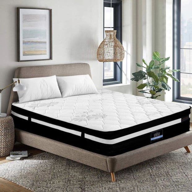 King Bed Mattress Size Extra Firm 7 Zone Pocket Spring Foam 28cm Image 8
