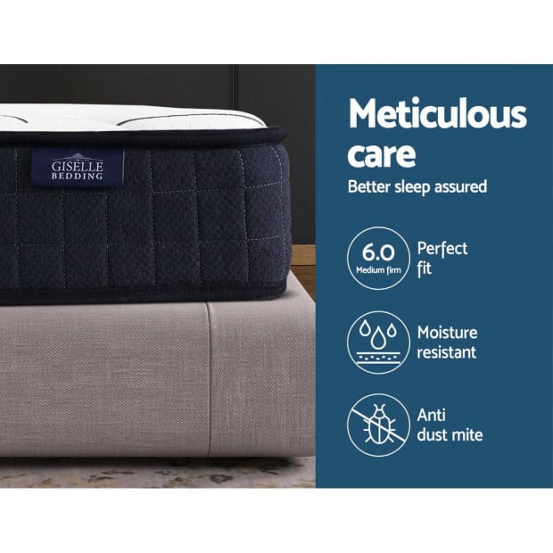 Bedding Double Size Mattress Bed Medium Firm Foam Bonnell Spring 16cm Image 4