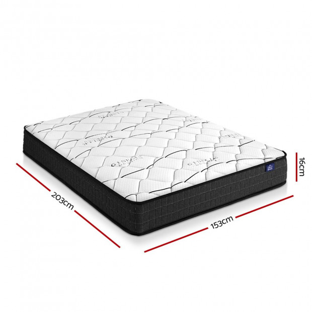 Bedding Queen Size Mattress Bed Medium Firm Foam Bonnell Spring 16cm Image 2