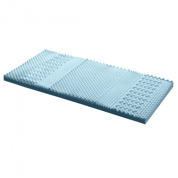 Bedding  Memory Foam Mattress Topper Bamboo Cover 8CM 7-Zone Single