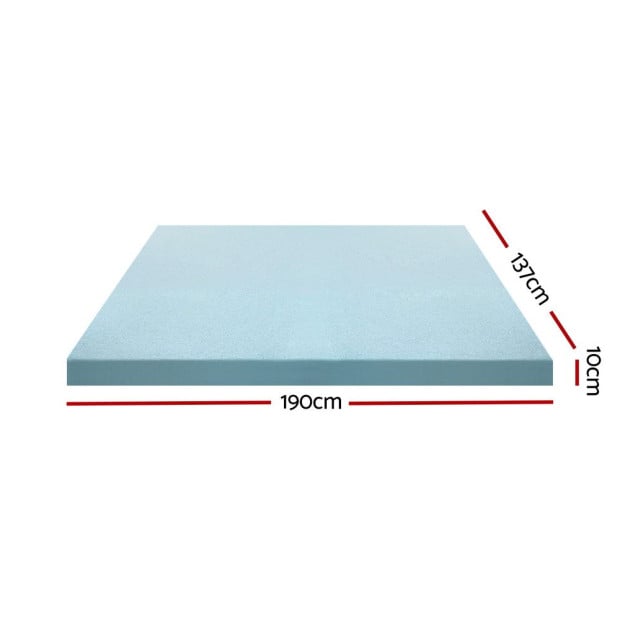 Bedding Memory Foam Mattress Topper Cool Gel Bed Mat Bamboo 10cm Double Image 2
