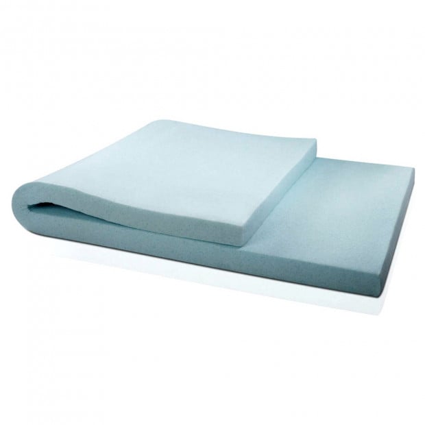 Bedding Memory Foam Mattress Topper BAMBOO Cover Single 8CM Mat Image 3