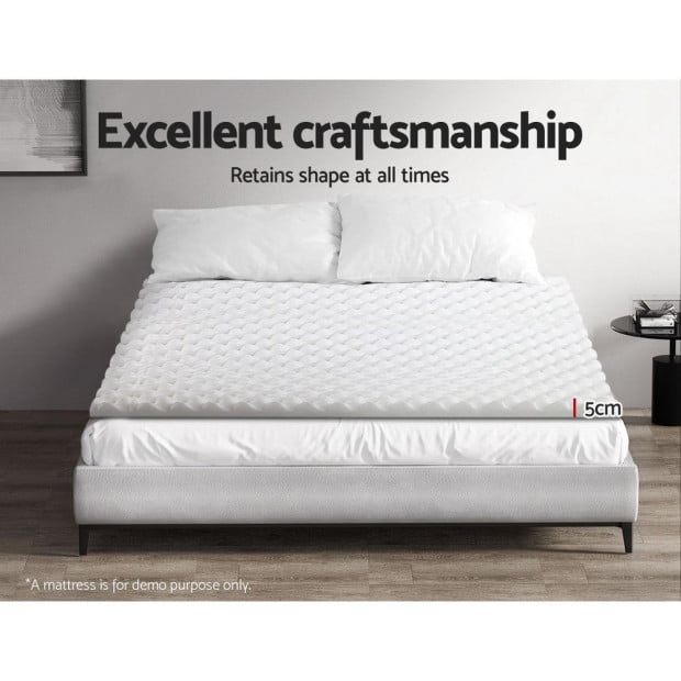Bedding Mattress Topper Egg Crate Foam Bed Protector Underlay Double Image 7