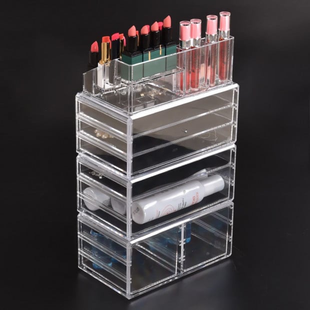 Cosmetic 7 Drawer Makeup Organizer Storage Jewellery Box Acrylic Image 3