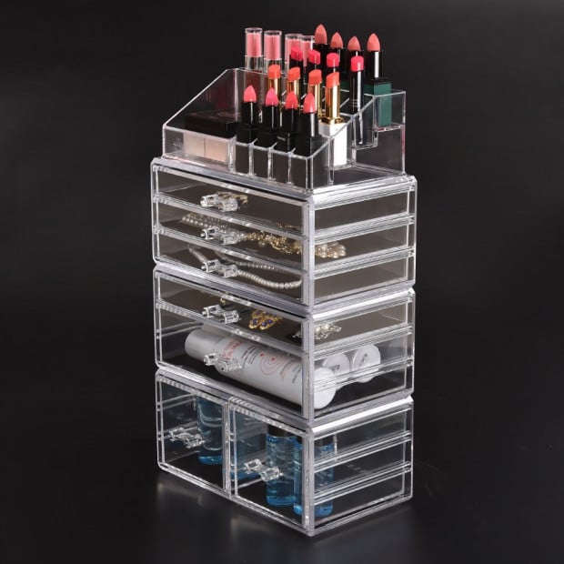 Cosmetic 7 Drawer Makeup Organizer Storage Jewellery Box Acrylic Image 4
