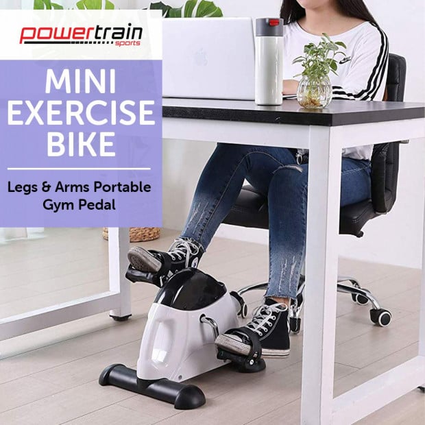 Powertrain Mini Exercise Bike Pedal Exerciser for Arms and Legs Image 5