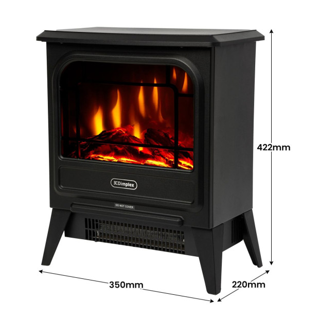 Dimplex 1.2kW MicroStove Optiflame Portable Electric Fire Stove Image 4