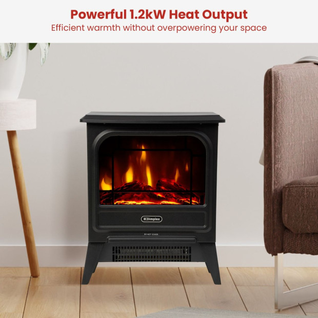 Dimplex 1.2kW MicroStove Optiflame Portable Electric Fire Stove Image 7