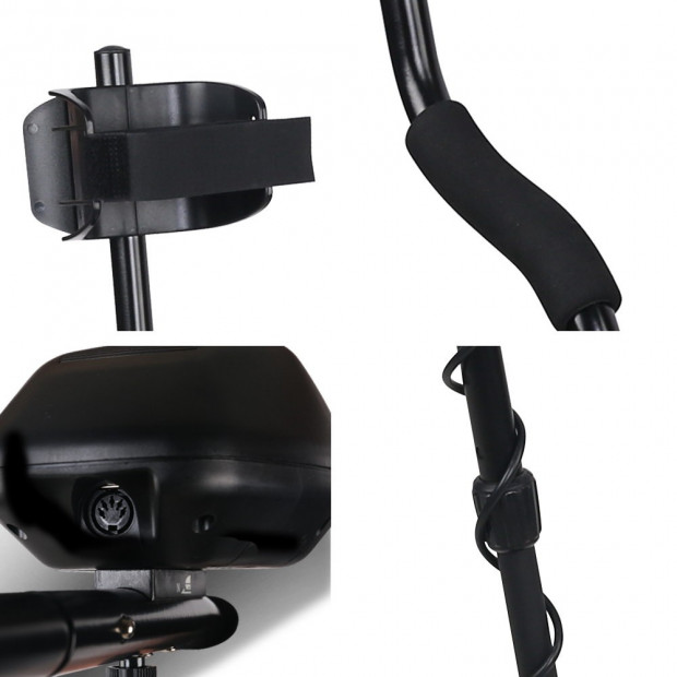 LCD Screen Metal Detector with Headphones - Black Image 8
