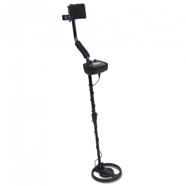 LCD Screen Metal Detector with Headphones - Black