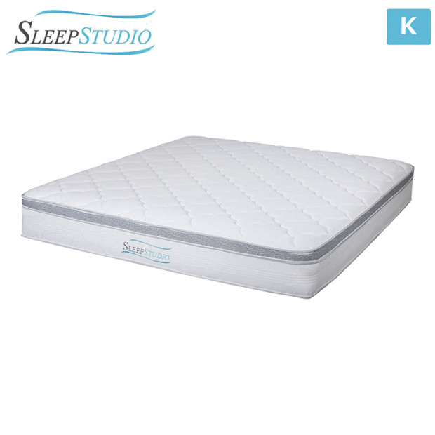 Memory Foam Euro Top Spring Bed Mattress - King