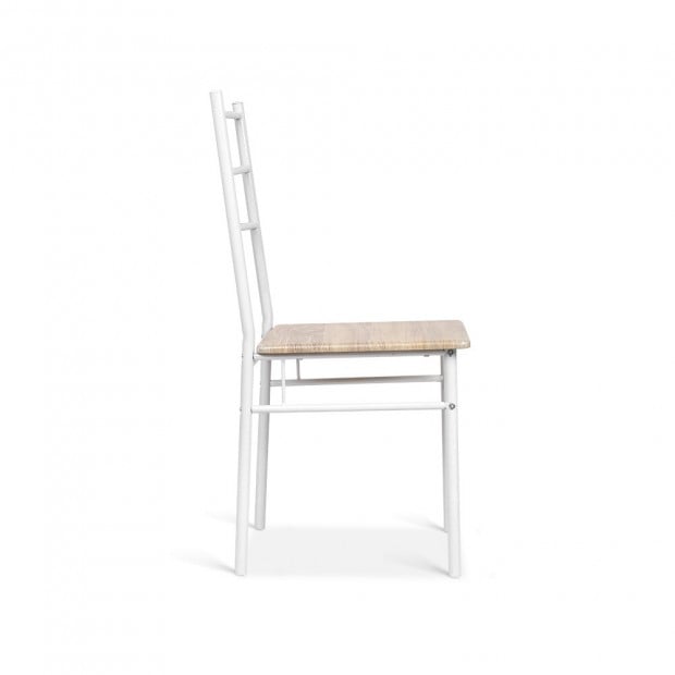 3 Piece Dining Table Chair Set - Natural Image 4