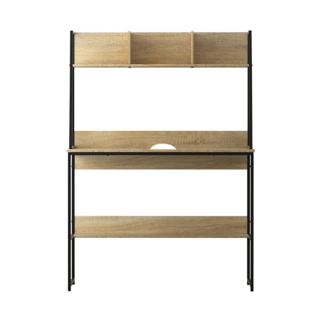 Computer Desk Office Desks Study Table Workstation Bookshelf Storage Image 3