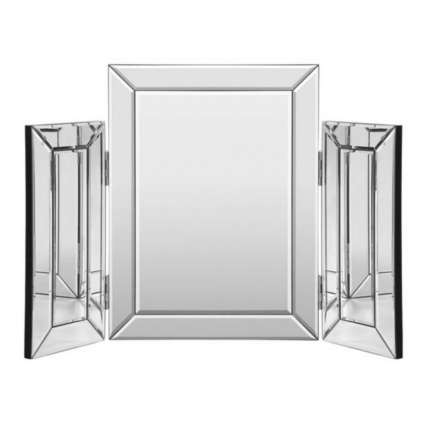 Mirrored Makeup Mirror Dressing Table Vanity Mirrors Foldable