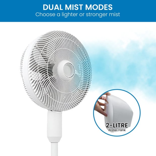 Olimpia Splendid MF1000 Portable Mist Fan with 1.2L Water Tank Image 4
