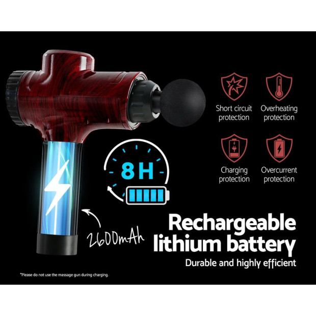 Massage Gun 6 Heads Electric Massager Vibration Percussion LCD Therapy Image 7