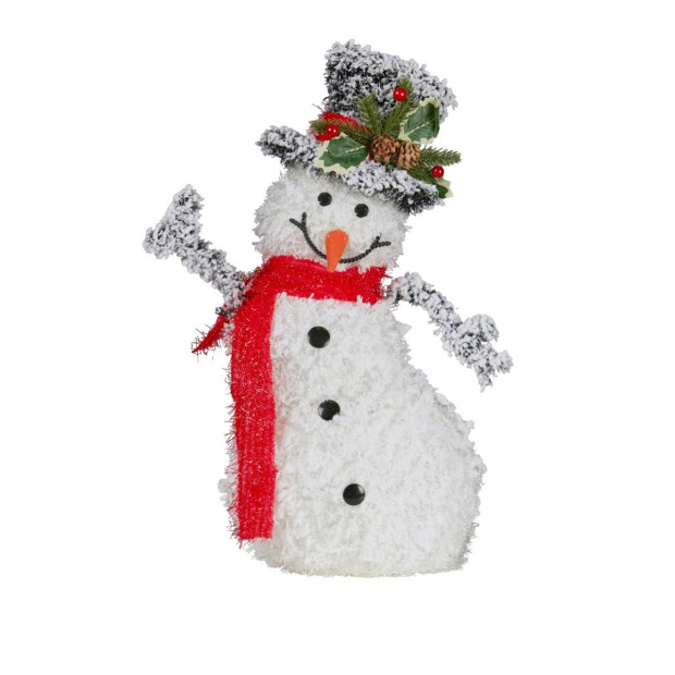50cm Christmas Snowman with Lights Image 2