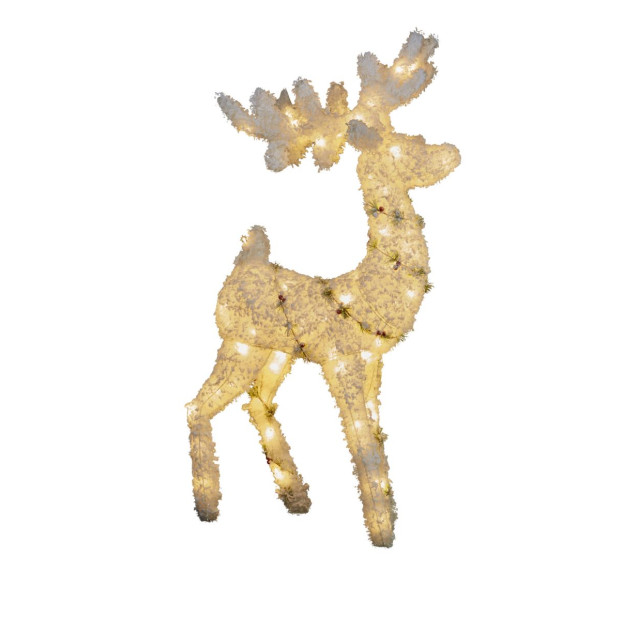 120cm Snowy Christmas Reindeer with Lights