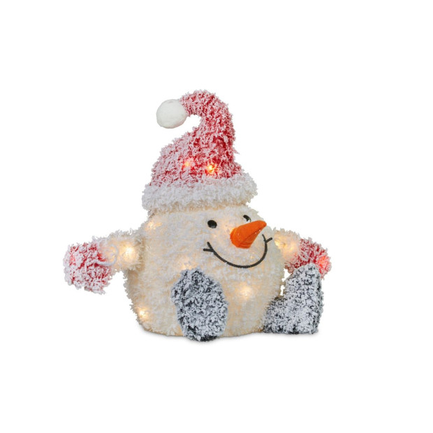 52cm Christmas Snowball Man with Lights
