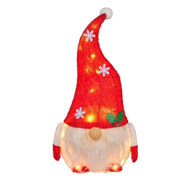 Christmas Gnome Display with Lights - 51cm Image 2