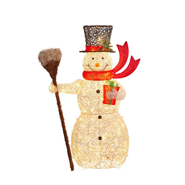 Christmas Snowman Display with Lights- Indoor/Outdoor 150cm Image 2