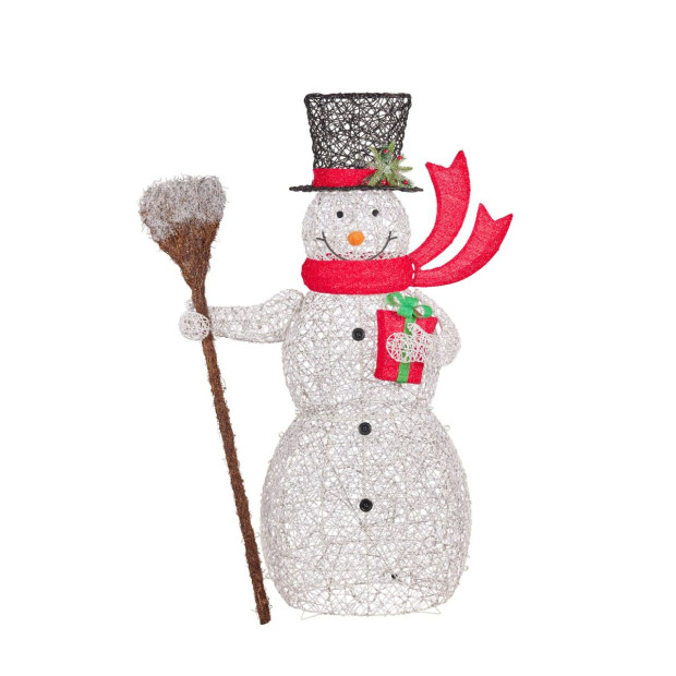 Christmas Snowman Display with Lights- Indoor/Outdoor 150cm Image 3