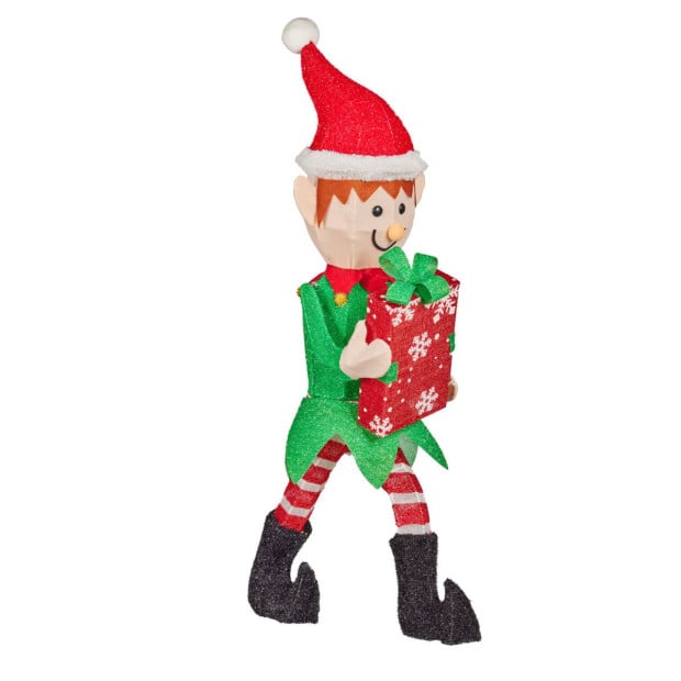 Christabelle Christmas Elf Display with Lights - Indoor/Outdoor 105cm Image 2