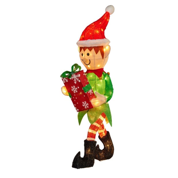 Christabelle Christmas Elf Display with Lights - Indoor/Outdoor 105cm Image 3