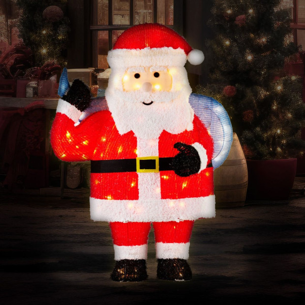 Christmas Santa Display with Lights - 81cm Image 7
