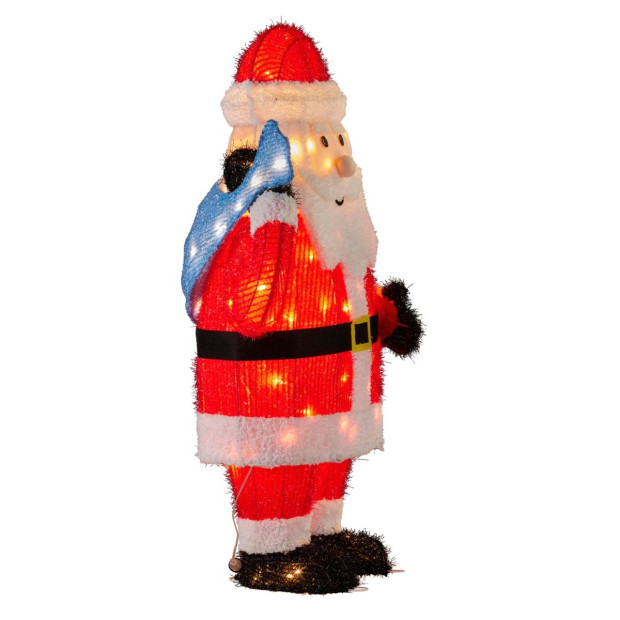 Christmas Santa Display with Lights - 81cm Image 8
