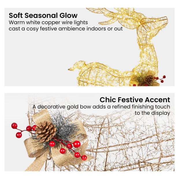 Christabelle Light-Up Christmas Reindeer Display Indoor and Outdoor Use Image 5