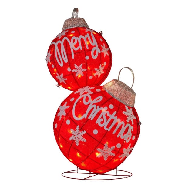 Christabelle Oversized Glitter Christmas Bauble for Indoor Outdoor Display Image 2