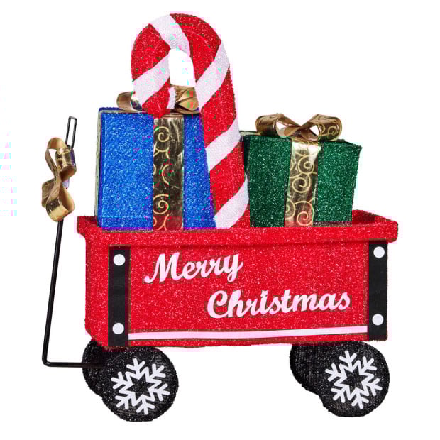 Christabelle Christmas Cart Display Warm White LED Lights Festive Decoration Image 4