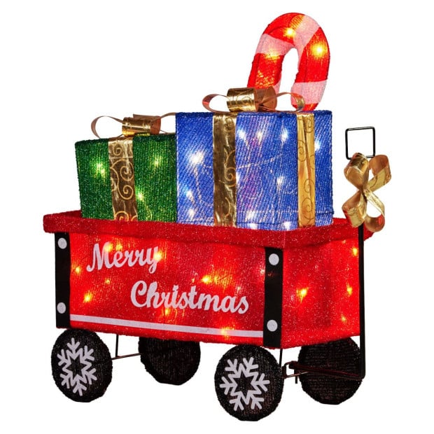 Christabelle Christmas Cart Display Warm White LED Lights Festive Decoration Image 5
