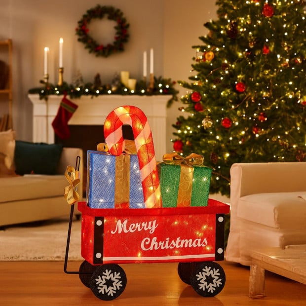 Christabelle Christmas Cart Display Warm White LED Lights Festive Decoration Image 8